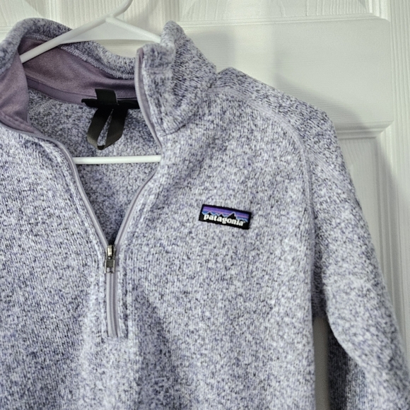 Patagonia Purple Heathered Zip Pullover - Picture 7 of 7